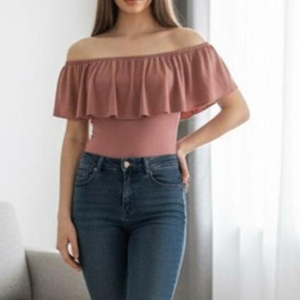 NWOT Ruffle Bodysuit (Multiple Colors)
